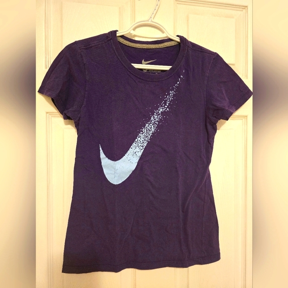 Nike Other - Nike Purple T-Shirt with Blue Swoosh